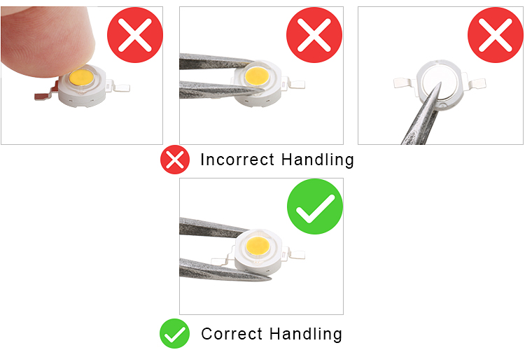 Warm White LED Chips Handling